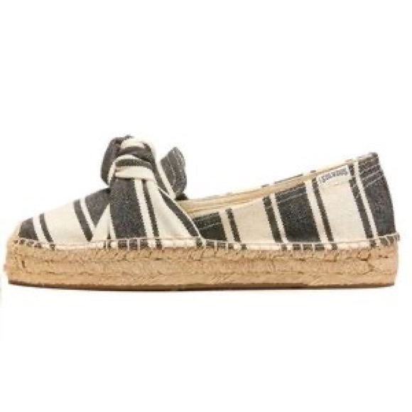 Soludos Knotted Smoking Slipper Platform Espadrille Flats 5 - Picture 2 of 9